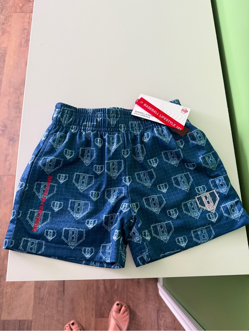 Baseball Lifestyle Navy Boys' Athletic Shorts